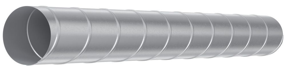 Воздуховод DG D125 L2м оцинкованная сталь ERA PRO