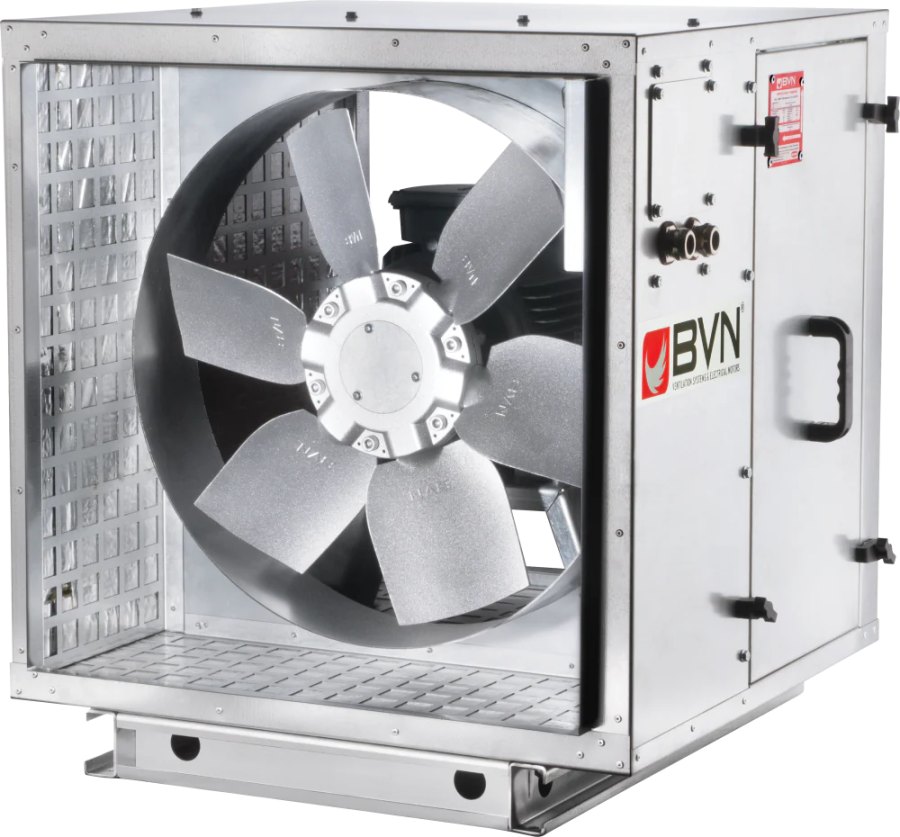 Шумоизолированный канальный осевой вентилятор дымоудаления ARMO-C 630/2