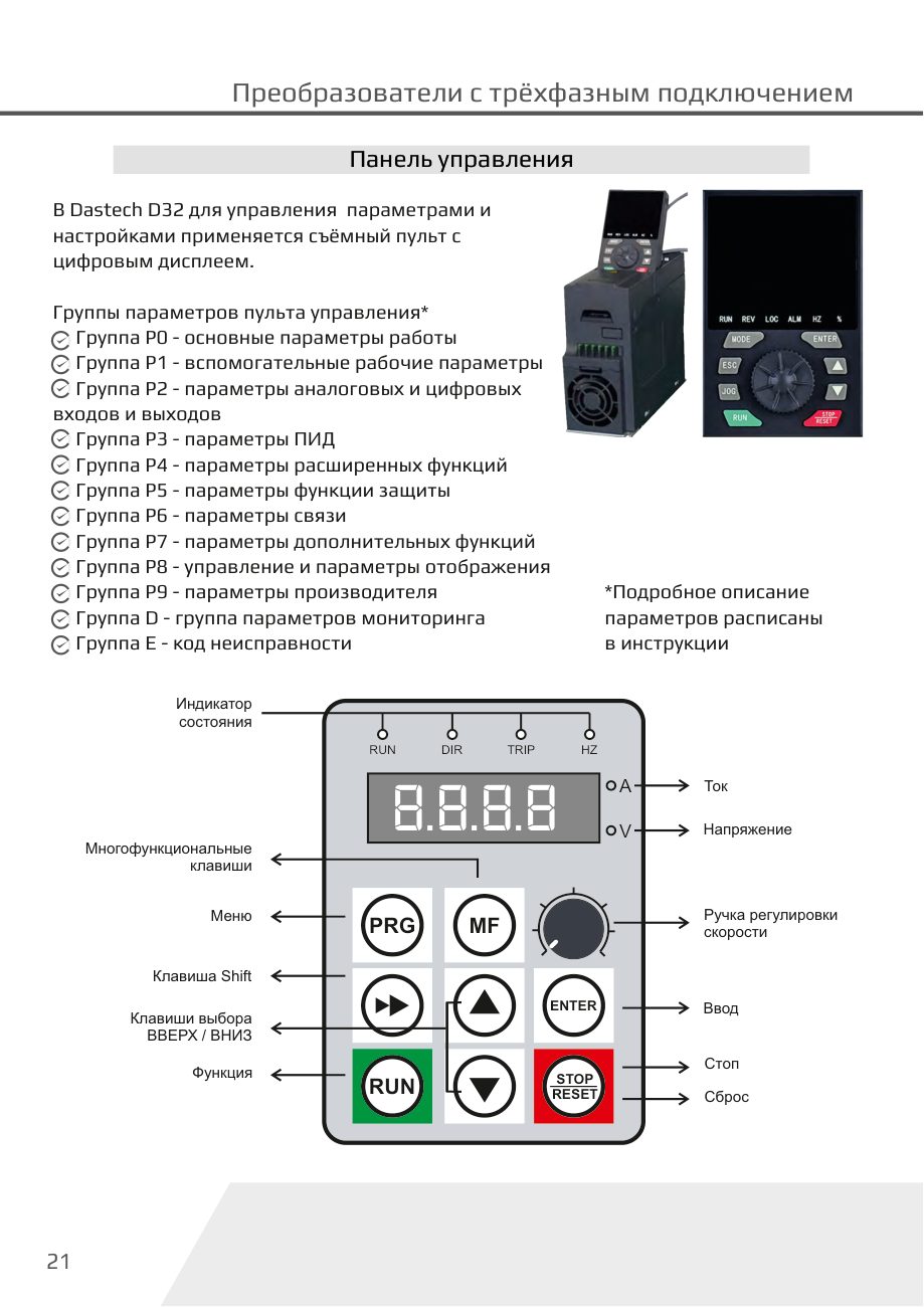 Панель управления D32 Dastech D32-T3-560G